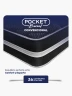 Colchón Resorpedic 2 Plazas Pocket Boreal | Gris Oscuro