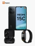 Combo Xiaomi Redmi 15C 256GB + Audífonos Active 6 + Smart Band 10