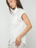 Camisa Lino Manga Corta Doblez