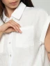 Camisa Lino Manga Corta Doblez