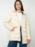 Chaqueta acolchada larga con cuello alto - Labelle