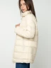 Chaqueta acolchada larga con cuello alto - Labelle