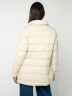 Chaqueta acolchada larga con cuello alto - Labelle