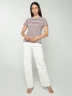 JDY - Camiseta rayas acanalada
