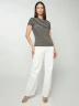 JDY - Camiseta rayas acanalada