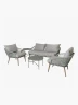 Set de Exterior Fiji Muebles del Bosque | Gris/Verde