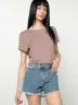 Short Denim Boton Cruzado