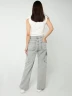 Pantalón Cargo Wide Leg Denim - Taxi