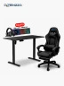 Combo Silla Gamer + Escritorio Eléctrico Pottenza SJZ03-22R-B1 | Negro
