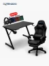 Combo Silla Gamer Edición Black + Escritorio Gaming Potenzza BRE D40A | Negro