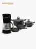 Set Cocina Eclipse II + Cafetera CM-123 N232 | Negro