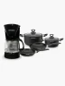 Set Cocina Eclipse II + Cafetera CM-123 N232 | Negro