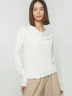 JDY - Camiseta Manga Larga Cuello Drapeado
