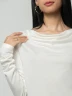 JDY - Camiseta Manga Larga Cuello Drapeado