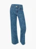 Pantalon Denim Con Diseño De Moños