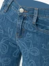 Pantalon Denim Con Diseño De Moños