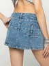 Falda Corta Denim con Cinturón