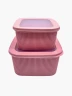 Set Contenedor de Plástico con Tapa 2 Pcs Warenhaus