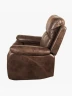 Sofá Reclinable Gerry Manual Muebles del Bosque | Café Oscuro