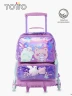 Totto - Mochila con ruedas Infantil Friends Party | Morado