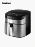 Freidora de aire Cuisinart digital 8 en 1 | Plateado/Negro