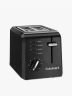 Tostadora Cuisinart compacta de 2 rebanadas | Negro