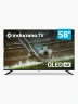 Smart Tv Indurama 58" QLED 4K UHD 58TIKN3UHDQLED| Negro